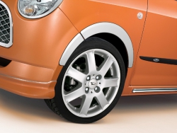 Chrome trims set for wheel arches